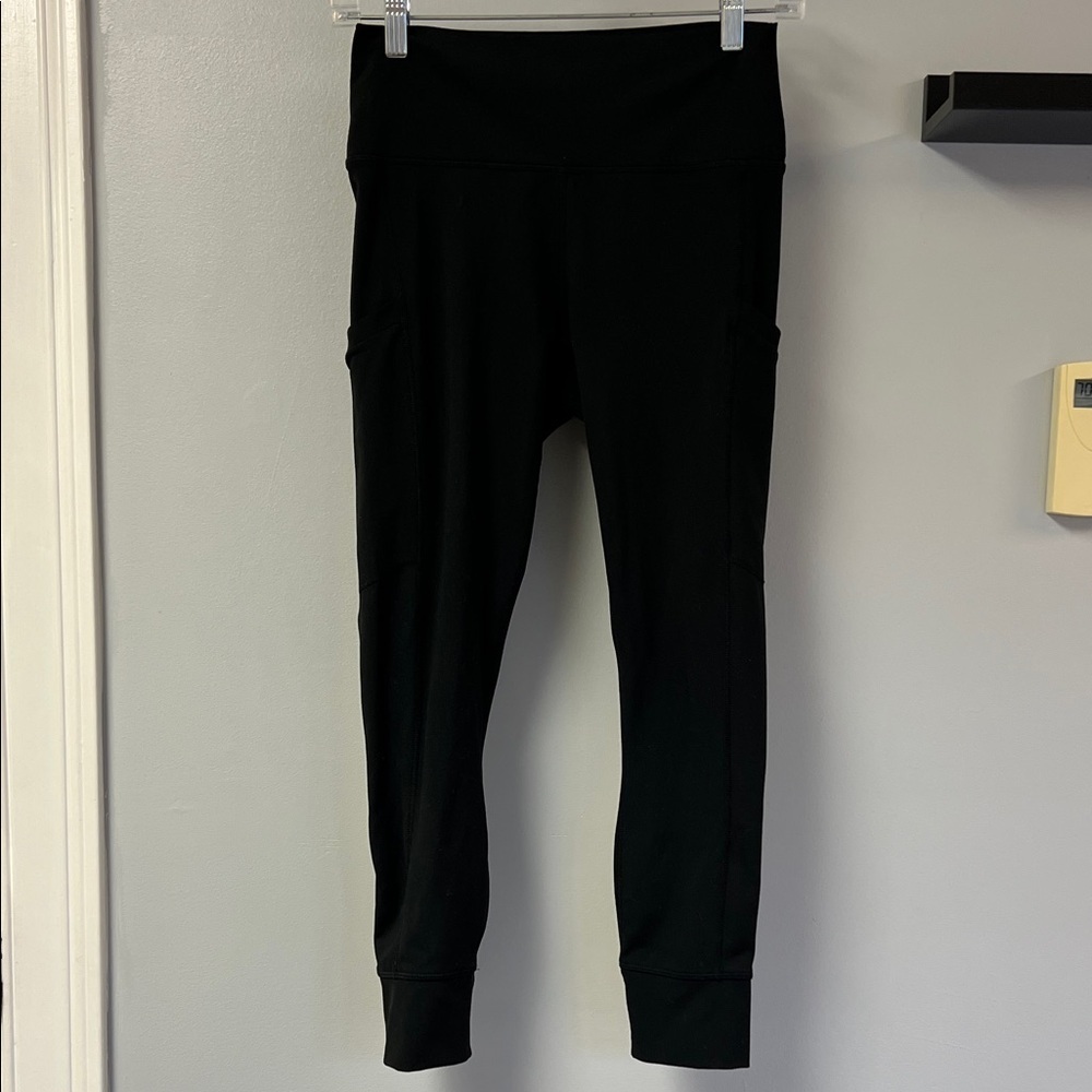 Fabletics Black High-Waisted Jogger Leggings Sz M